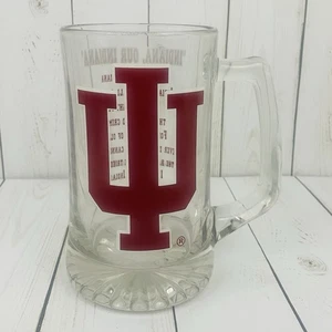 Indiana University Fight Song Glass Beer Stein College NCAA Football Basketball - Picture 1 of 6