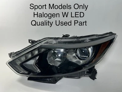2017 2018 2019 Nissan Rogue Sport Halogen LED Headlight Left Driver OEM TESTED Foto 1 de 4