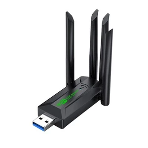 1200Mbps Dual Band USB3.0 Wifi Adapter 2.4GHz 5GHz WiFi Adapter with 45965 - Afbeelding 1 van 8