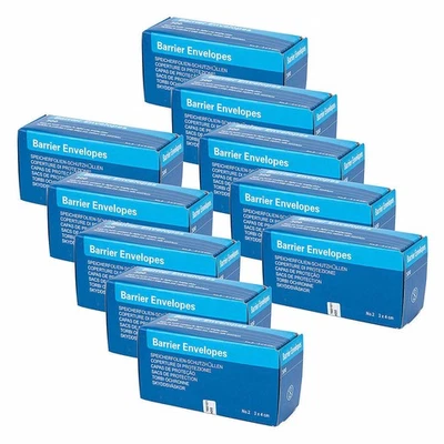 10 Box Dental Barrier Envelopes SIZE #2 for Digital X-Ray ScanX Phosphor Plates