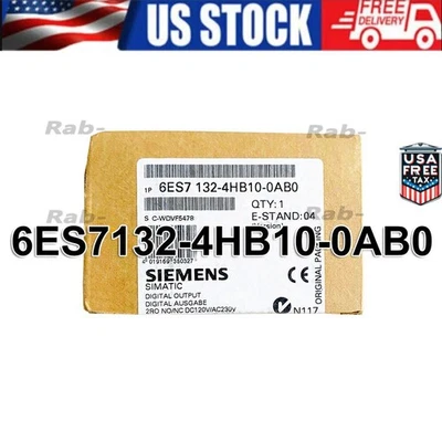New Siemens 6ES7132-4HB10-0AB0 6ES71324HB100AB0 SIMATIC DP 5 ELECTRON MODULES - Image 1 of 4