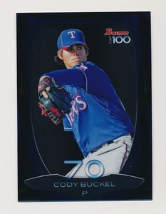 CODY BUCKEL ⚾ 2013 Bowman Chrome Top 100 Prospects Insert #BTP-70 Rangers - Picture 1 of 1