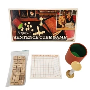 Vtg. 1971 Scrabble Sentence Cube Game-Complete - Picture 1 of 9