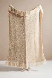 Neu Amber Lewis for Anthropologie Amboy Strick Überwurf Decke Gr. 50”x60” - Bild 1 von 10