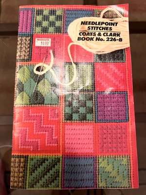 Needlepoint Stitches Coats & Clark Booklet # 226-B 15 Pages - Image 1 of 3