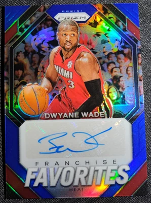 Dwyane Wade 2023-24 Panini Prizm 21/49 Auto Blue Franchise Favorites #FF-WAD - image 1 of 4