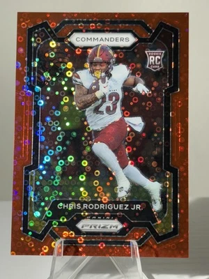 2023 Panini Prizm #398 Chris Rodriguez Jr. No Huddle Red #/70 Commanders - Image 1 of 2