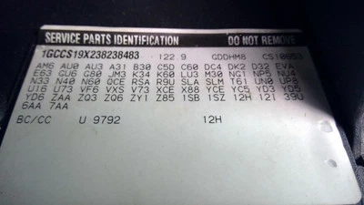 Левая фара для водителя Chevrolet подходит для 98-05 BLAZER S10/JIMMY S15 1229823 - Изображение 1 из 4