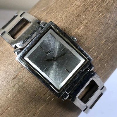 Lacoste Women 6510L Fashion Sunburst Silver Tone Quartz Analog 23mm Watch 7 1/2" - Image 1 of 4