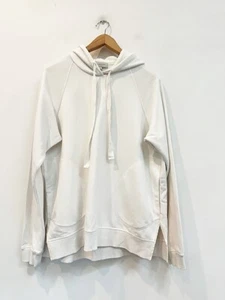 Designer Lee Mathews Size S White Relaxed Hoodie Women's Sweatshirt - Afbeelding 1 van 3