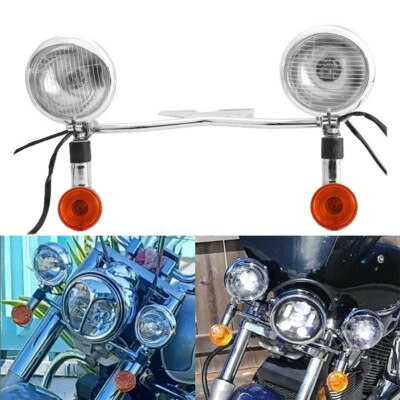 Barra de luz de señalización de giro antiniebla de paso para Kawasaki Vulcan VN 800 900 1500 1600 1700 Foto 1 de 4
