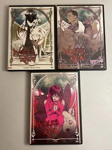 Wolfs Rain - 3 DVD Lot - Leader of the Pack - Loss - Blood And Flowers - Picture 1 of 3