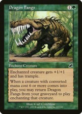 4x Dragon Fangs - Scourge Common Green Enchant Creature MTG LP EDH Magic MTG_Dom