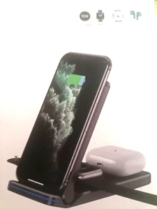 Cargador inalámbrico rápido 3 en 1 - Imagen 1 de 5