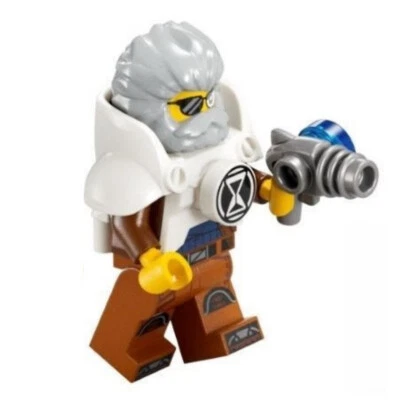 nova Minifig LEGO DREAMZzz - Mr. Oz com armadura branca, arma espacial do conjunto 71460 - Imagem 1 de 2