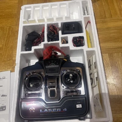 HITEC 激光 4 & 6 数字比例 R/C 飞机控制未经测试 — 第 1/4 张图片