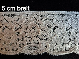 Sehr alte, französische Spitze-Baumwolle-50 mm breit-1 Meter    - Bild 1 von 1