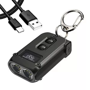 Nitecore TINI 2 500 Lm Rechargeable Keychain Light + USB-C Charging Cable - Picture 1 of 12