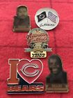 CHI-BEARS TEAM NFL.  LOT OF 5 DIFFERENT LAPEL PINS.  RARE.  VINTAGE.