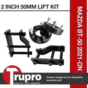 2" 50mm Lift Kit Strut Spacers Extended Shackles for Mazda BT-50 2021 onward - Picture 1 of 3