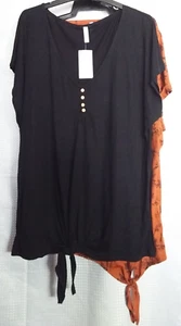 Bundle of 2 Avella T-Shirts size 20 Black New with Tags and New no Tags Paprika - Picture 1 of 9