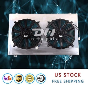 Shroud&12"*2Fans For Radiator 71-90 Chevy C10 20 30 Chevy Caprice GMC Olds 28''W - Picture 1 of 4