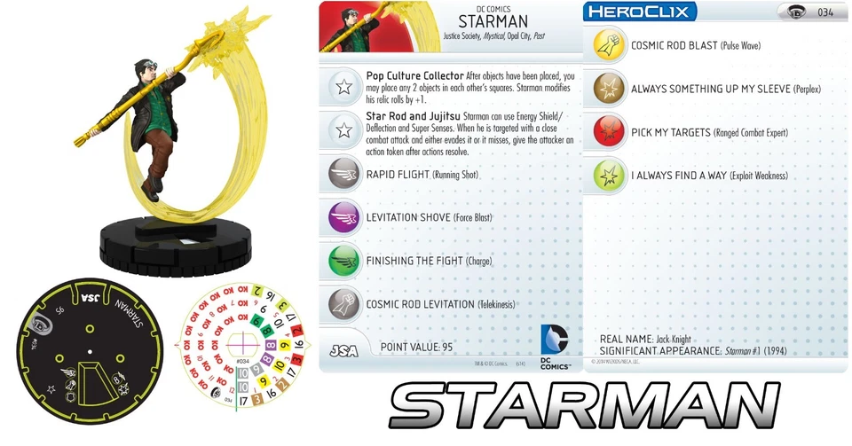 STARMAN #034 Супермен и легион супергероев DC HeroClix редкая - Изображение 1 из 1