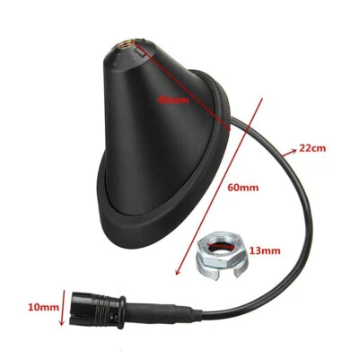 Antena de teto preta base aérea 51789234 compatível com Fiat para Grande/Punto Evo Bravo - Imagem 1 de 4