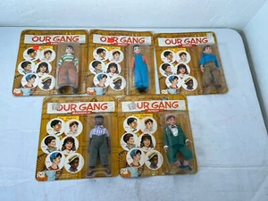 VTG Mego "Our Gang" Sealed Figure Lot of 5 Little Rascals 1975 New On Card - Picture 1 of 9