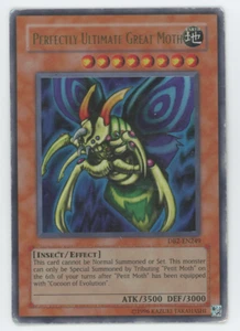 Tarjeta Holo Yugioh 2005 ultra rara Perfectly Ultimate Great Moth DB2-EN249 - Imagen 1 de 2