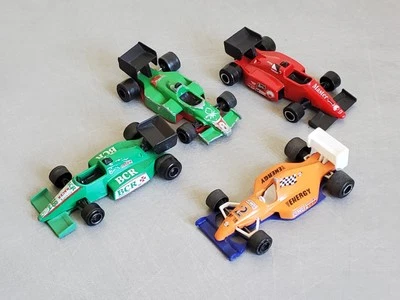 Lotto 4 F1 Majorette 1/55 Benetton Bcr Geforce Magnum Stato Vari Vintage - Immagine 1 di 4