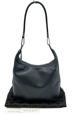 Auth Gucci 001.3814 Leather Black One Shoulder Bag W/Dustbag NS110109 - Image 1 of 4