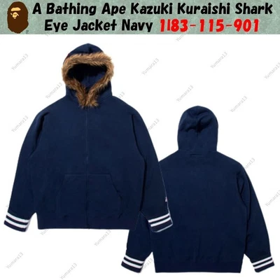 Chaqueta A Bathing Ape Kazuki Kuraishi ojo de tiburón azul marino 1l83-115-901 Foto 1 de 4