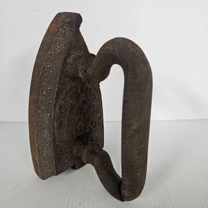 Antique Cast Iron Sad Iron Door Stop Colonial Primitive Rustic OLD & HEAVY! (1) - Picture 1 of 10