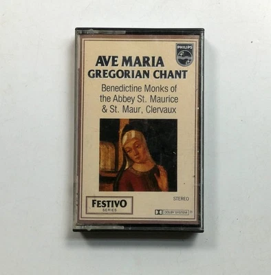 Benedictine Monks Ave Maria Gregorian Chant Cassette Philips *RARE* - Image 1 of 2