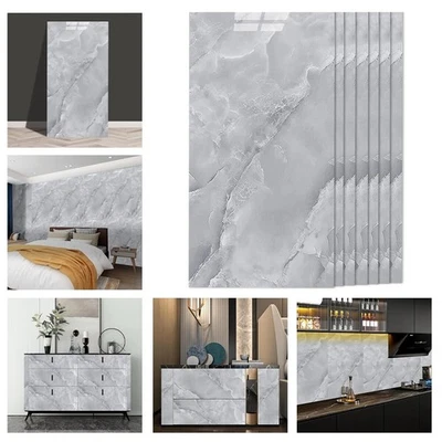 10Pcs Bathroom Wall Panels PVC Cladding Shower Wet Wall Tile Marble Effect Decor - Image 1 of 4