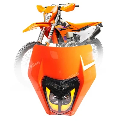 LED Scheinwerfer Orange Lichtmaske DRL Für KTM EXC F XCW 125 250 350 450 500