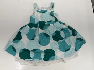 Womens The Childrens Place Dress Size 4T White Blue Dotted - Picture 1 of 15