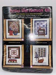 Counted Cross Stitch Purrfect with Patchwork Kits Cat CSK-497 Cross My Heart Inc - Picture 1 of 3
