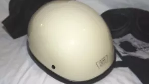 Lightest Motorcycle Beanie Half Helment DOT Approved Scooter Riding Med - Picture 1 of 13