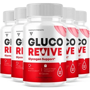 (5 Pack) Gluco Revive Blood Support Supplement GlucoRevive Pills (300 Capsules) - Picture 1 of 11