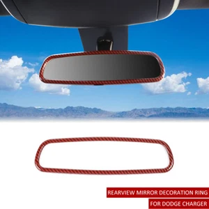 Interior Rearview Mirror Ring Trim Decor Frame for Dodge Charger 10+ Accessories - Picture 1 of 8
