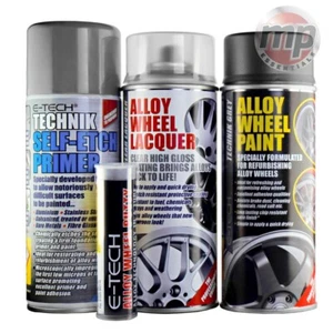 E-Tech Alloy Wheel Refurb Repair Putty, Primer, Lacquer & Paint - TECHNIK GREY - Picture 1 of 12