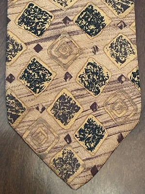 复古 Enzo 100% 真丝男式领带意大利制造 — 第 1/4 张图片