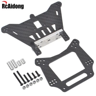 1/10 Carbon F/Rear Shock Tower Mounts for Traxxas Slash 2WD Rustler VXL Bandit - Image 1 of 4