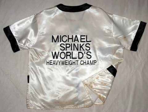 Michael Spinks Mike Tyson Cornerman Jacket Atlantic City with LOA very rare Cover