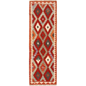 Anatolian Short Entryway Runner Wool Hand Knotted Kilim Hall Rug 2'1x6'3, B30462 - Picture 1 of 8