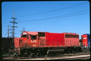 Original Rail Slide - GTW Grand Trunk Western 6418 Battle Creek 9-4-1987 - Picture 1 of 1