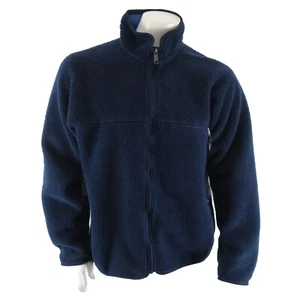 Patagonia Vintage Sherpa Deep Pile Full Zip Sweater Jacket USA Mens L Navy Blue - Bild 1 von 16