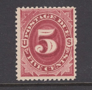 US Sc J25 MNH. 1891 5c bright claret Postage Due, fresh, bright, well centered. - Picture 1 of 2